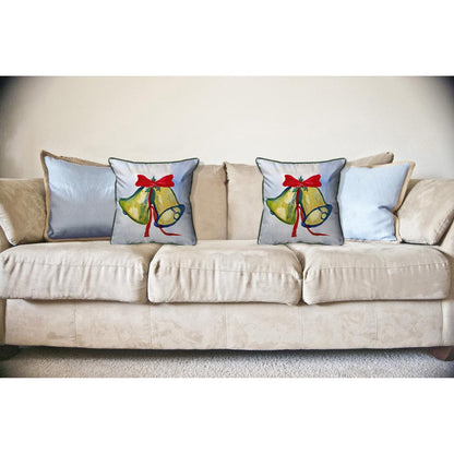 Christmas Bells Large Pillow 18x18