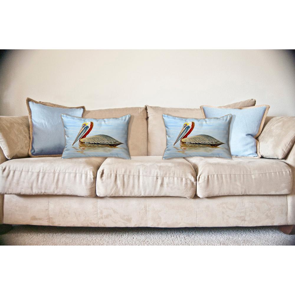 Summer Pelican Large Pillow 16x20