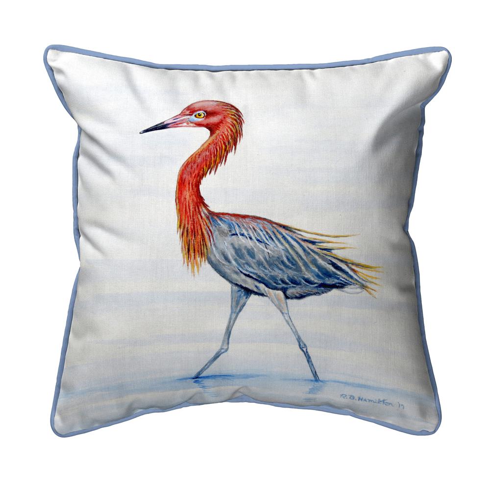 Reddish Egret Large Pillow 16x20