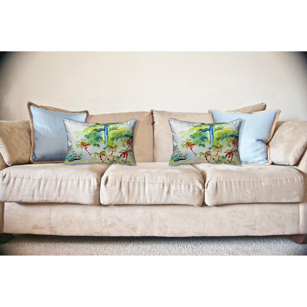 Colorful Palms Large Pillow 16x20