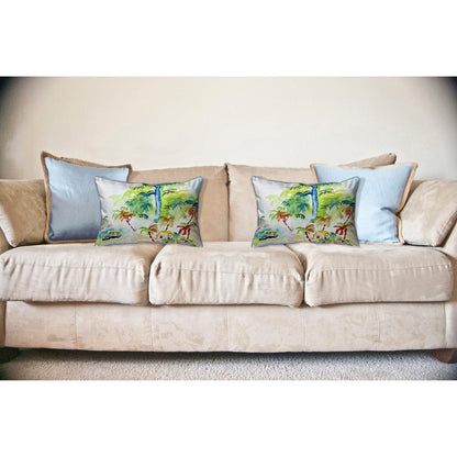 Colorful Palms Large Pillow 16x20