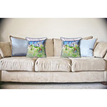 Front Yard Garden Large Pillow 18x18