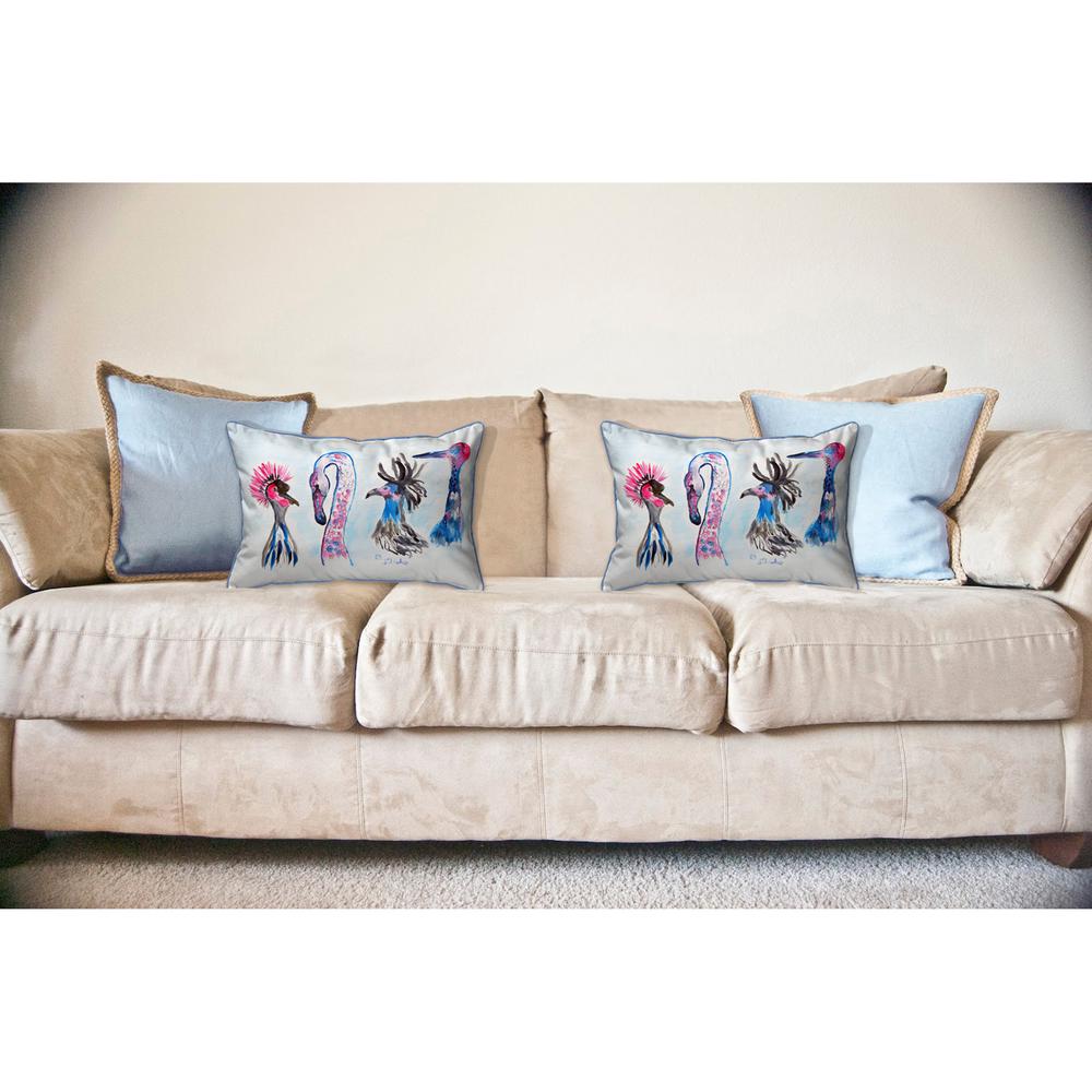 Loony Birds Large Pillow 16x20