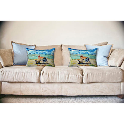Boy & Toy Large Pillow 16x20