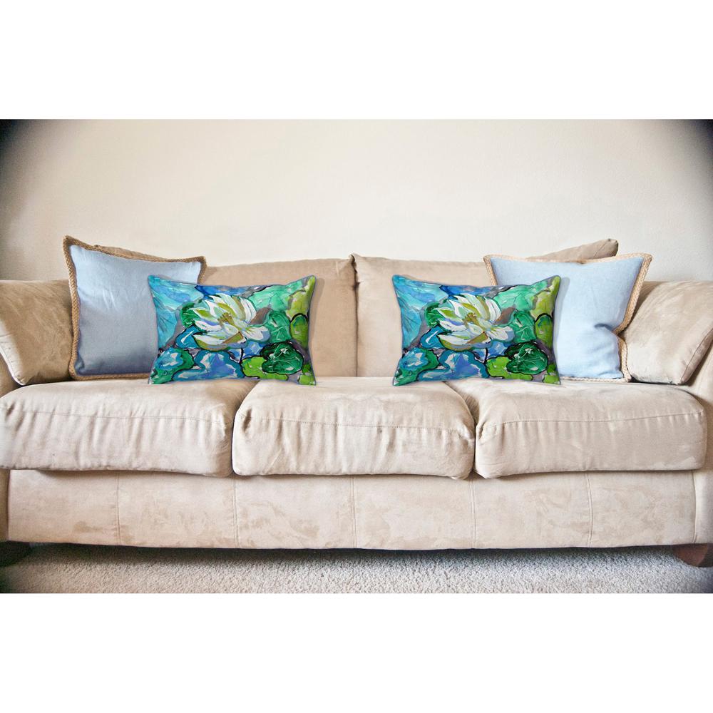 White Lily Large Pillow 16x20