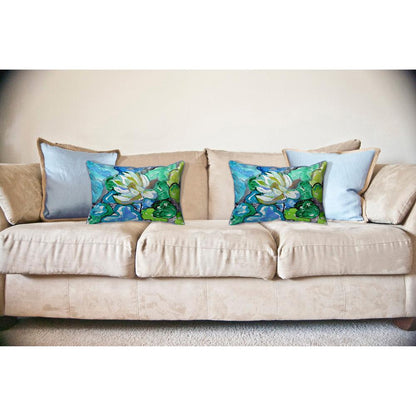 White Lily Large Pillow 16x20