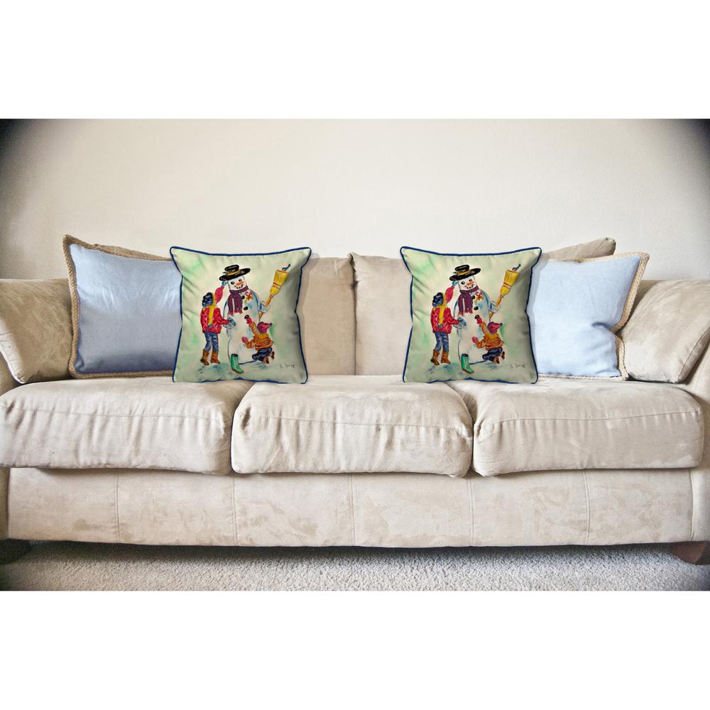 Snowman Large Indoor/Outdoor Pillow 18x18