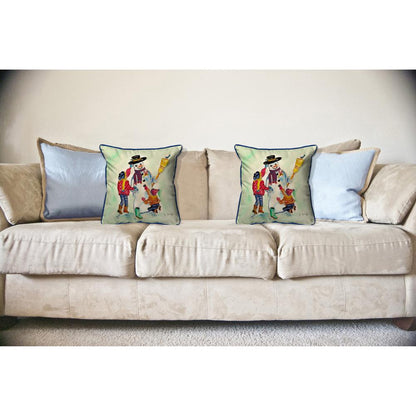 Snowman Large Indoor/Outdoor Pillow 18x18
