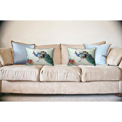 Betsy's Peacock Large Indoor/Outdoor Pillow 16x20