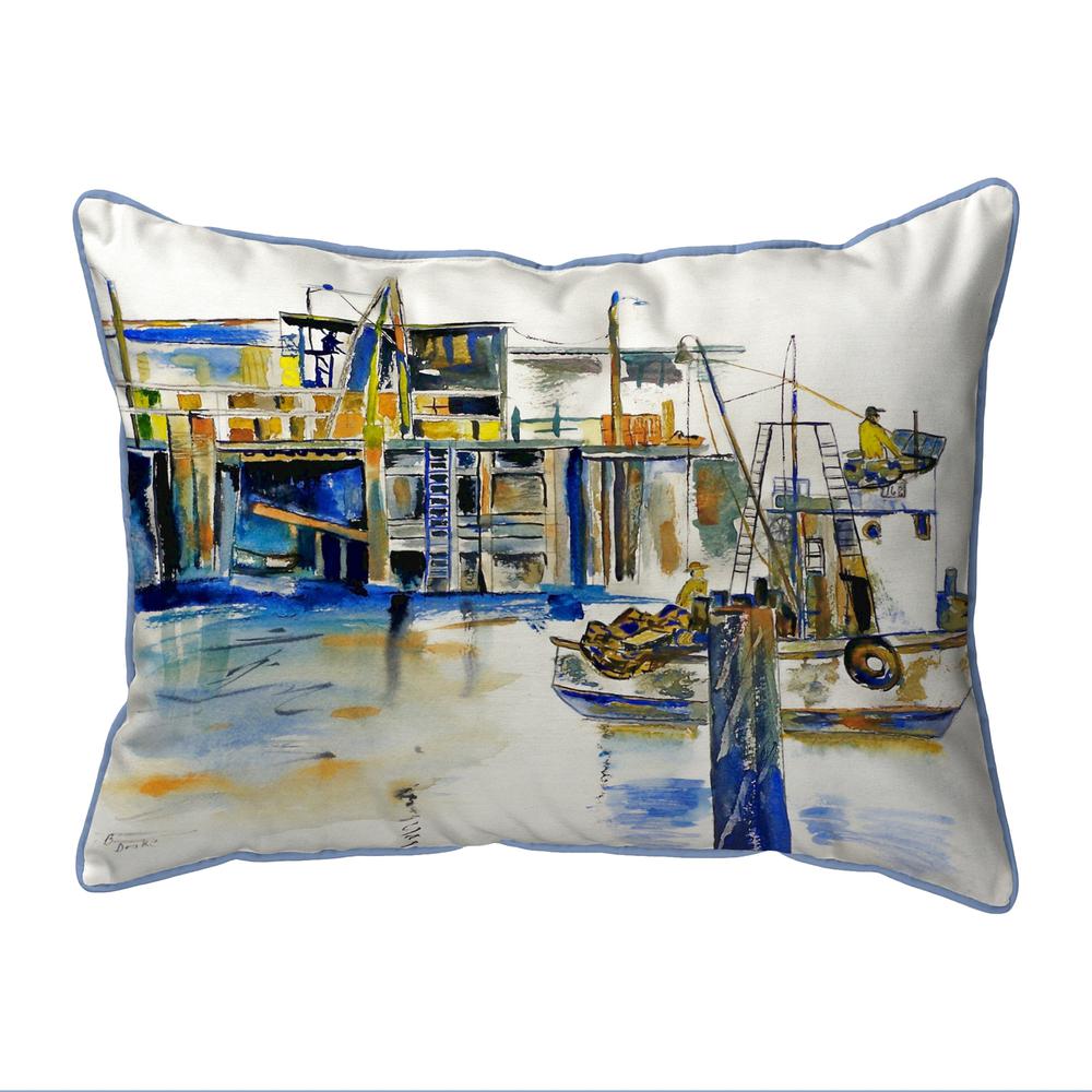 Fishing Boat Large Indoor/Outdoor Pillow 16x20