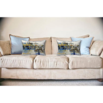 Fishing Boat Large Indoor/Outdoor Pillow 16x20