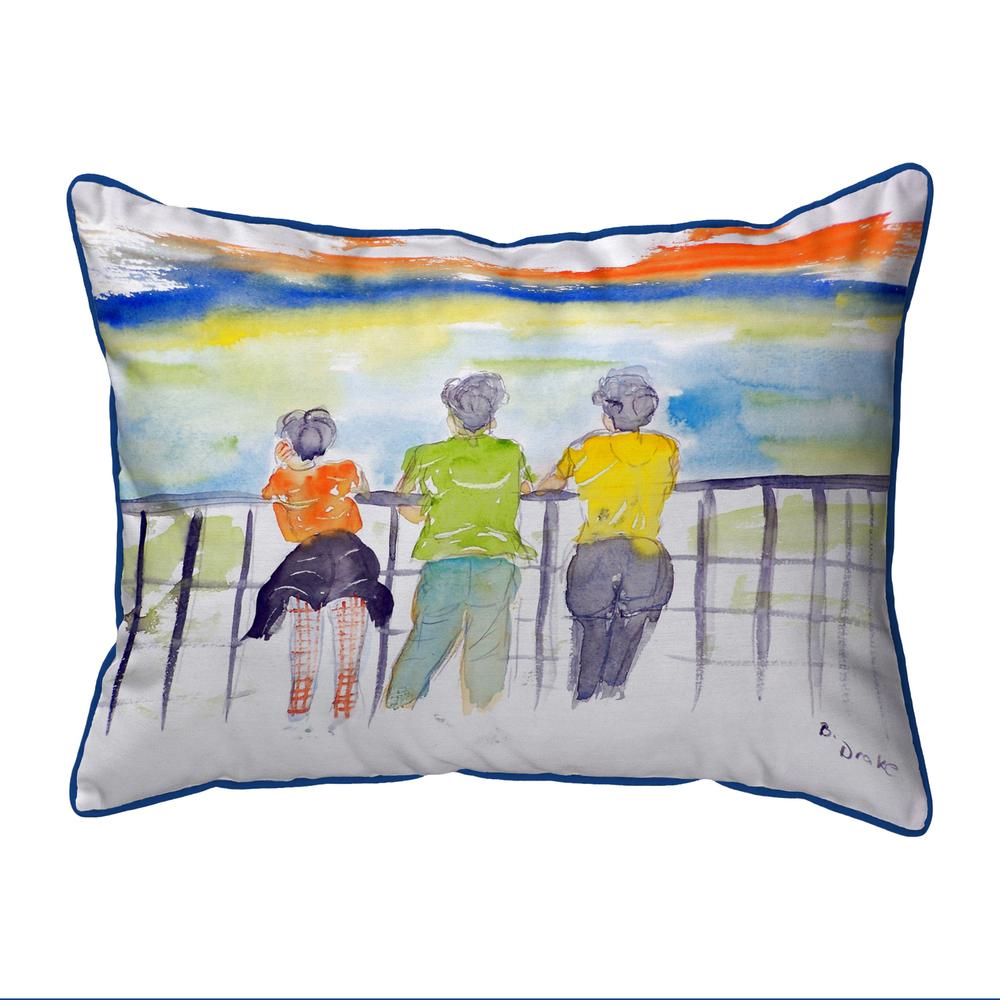 Ladies Looking Large Indoor/Outdoor Pillow 16x20