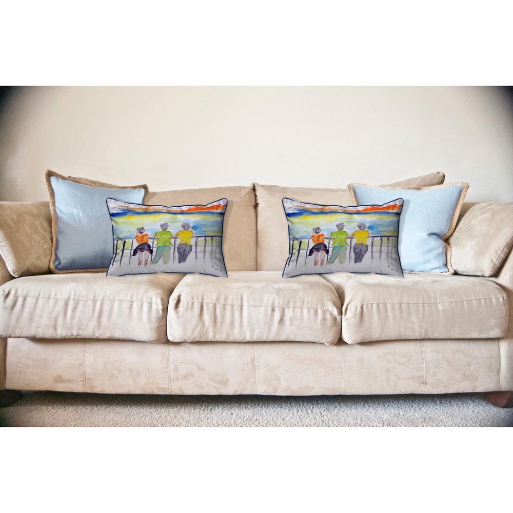 Ladies Looking Large Indoor/Outdoor Pillow 16x20