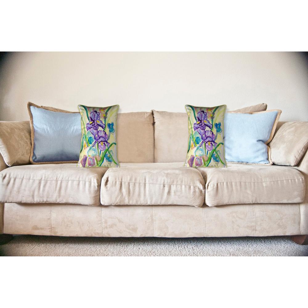 Two Irises Large Indoor/Outdoor Pillow 16x20
