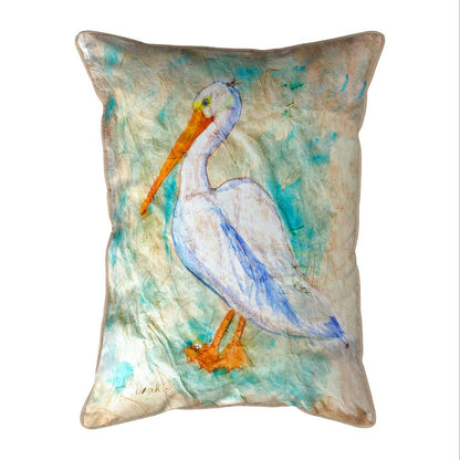 Pelican on Rice Large Indoor/Outdoor Pillow 16x20