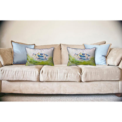 Green Sanderlings Large Indoor/Outdoor Pillow 16x20