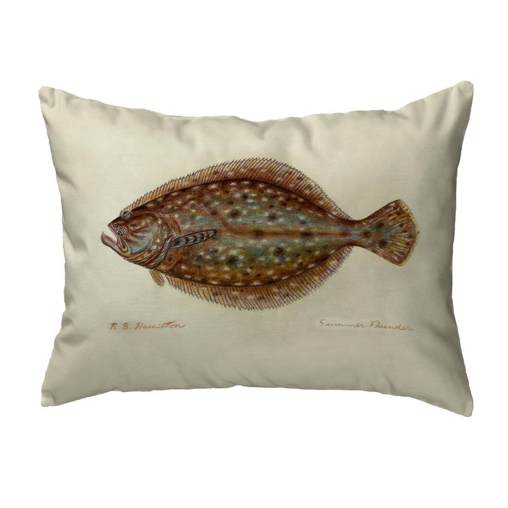 Flounder Small No-Cord Pillow 11x14