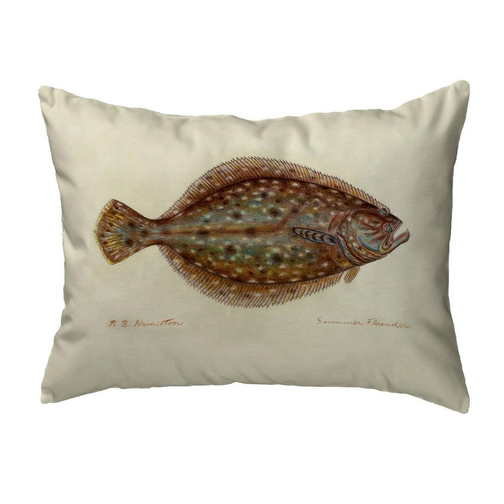 Flounder Right Small Noncorded Pillow