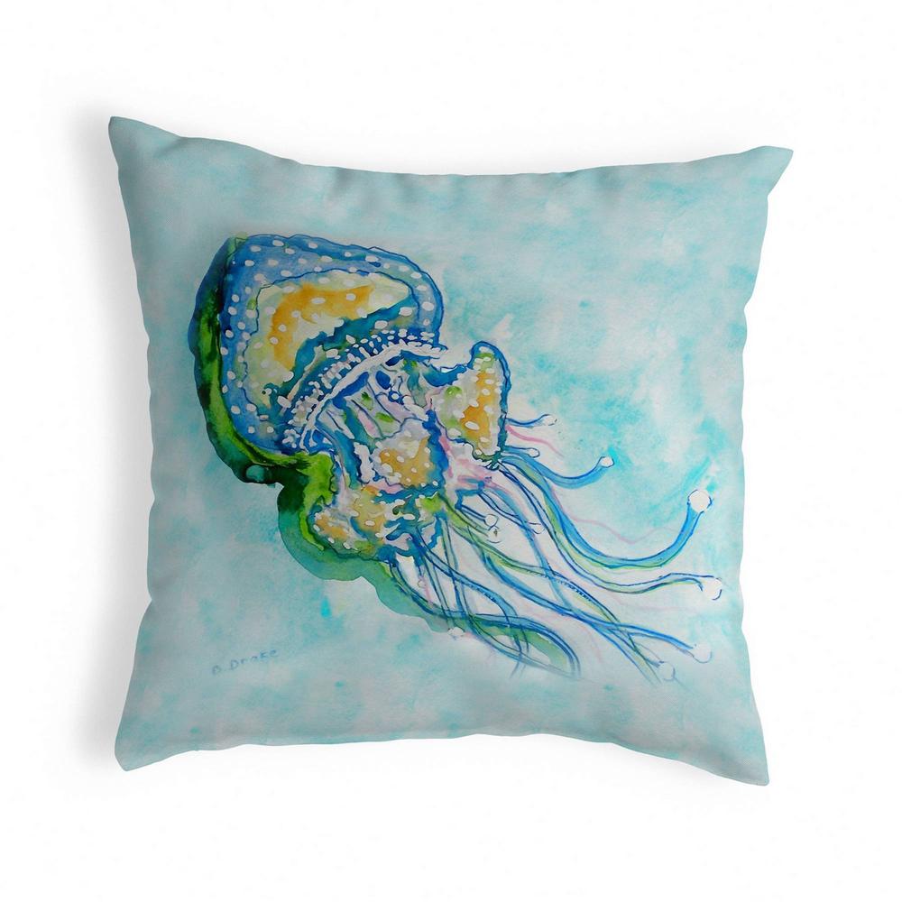 Jelly Fish Small No-Cord Pillow 12x12