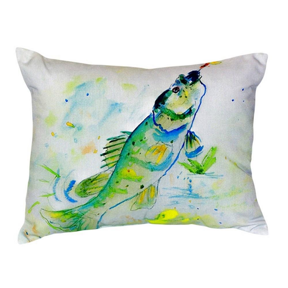 Yellow Perch Small No-Cord Pillow 11x14