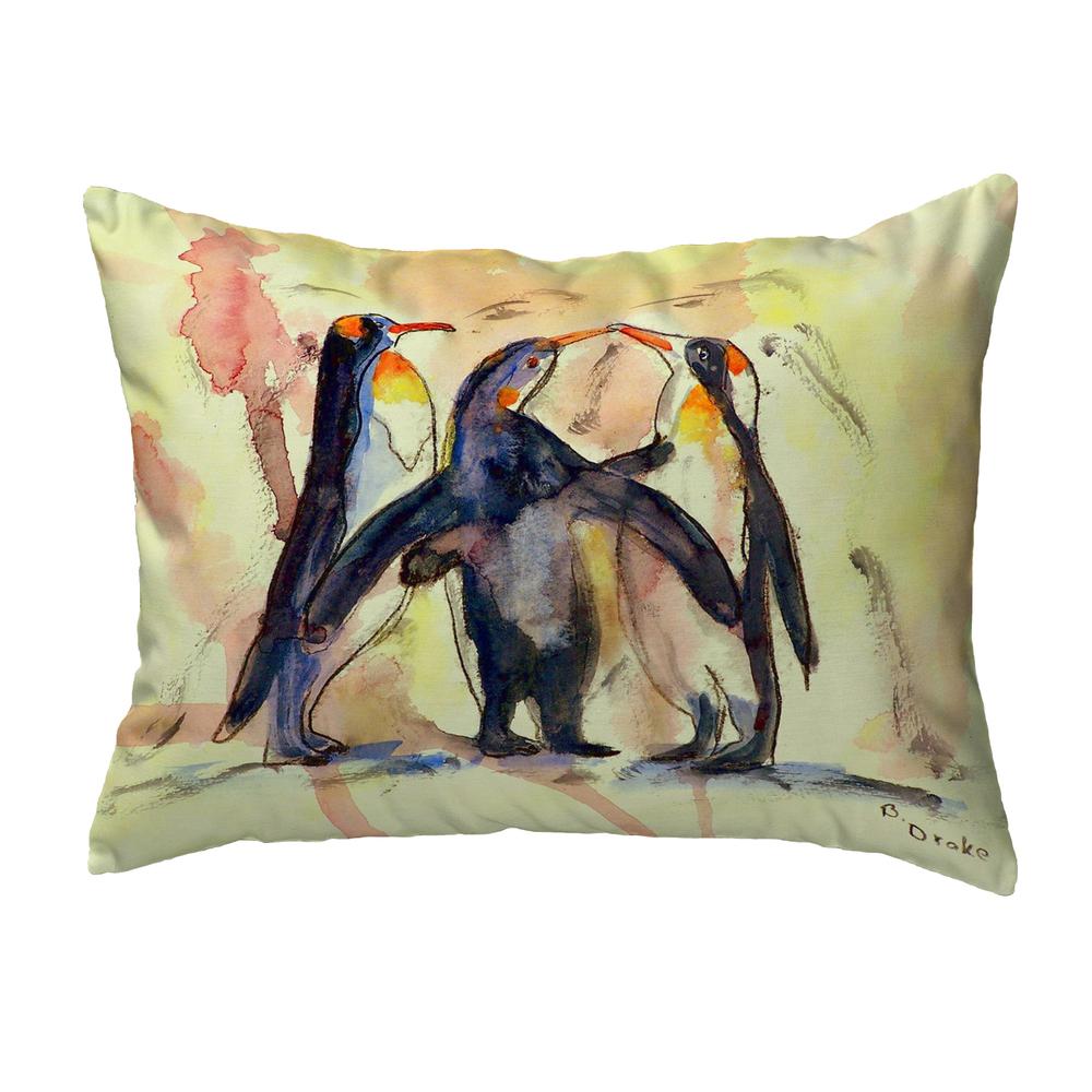 Penguins Small No-Cord Pillow 11x14
