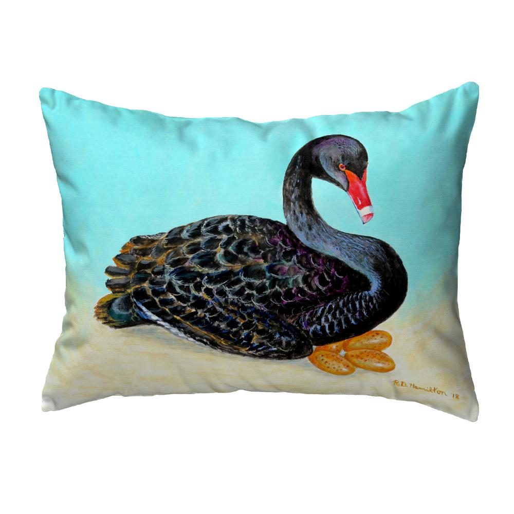 Black Swan Noncorded Indoor/Outdoor Pillow 11x14