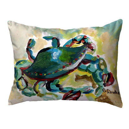 Colorful Crab 11x14 Small No Cord Pillow