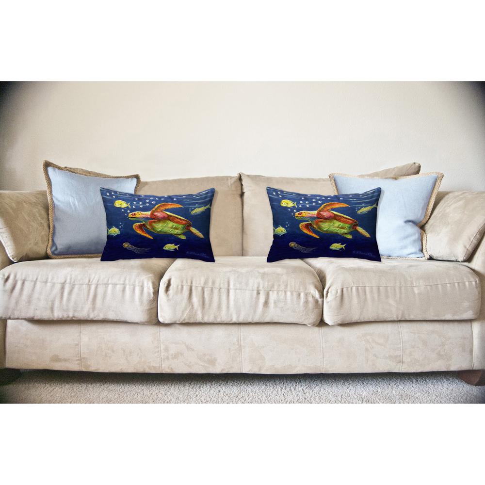Dick's Sea Turtle 11x14 Small No Cord Pillow