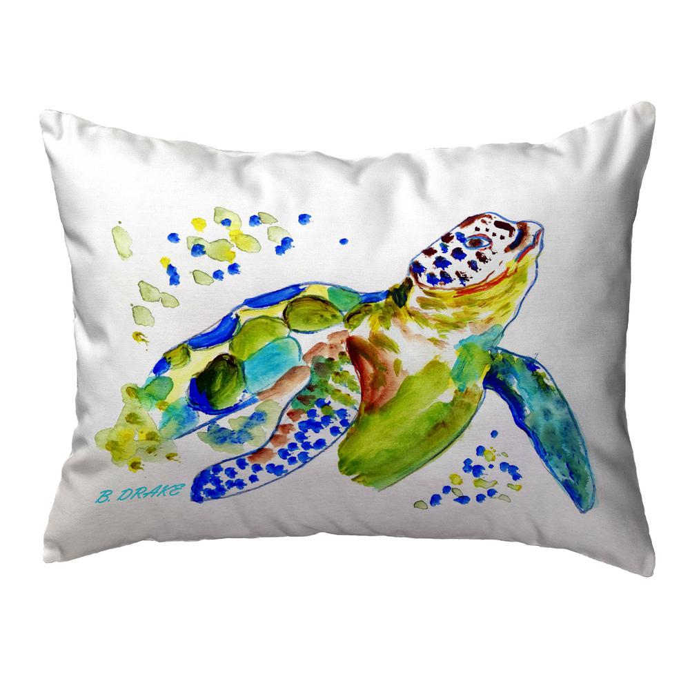 Baby Sea Turtle 11x14 Small No Cord Pillow