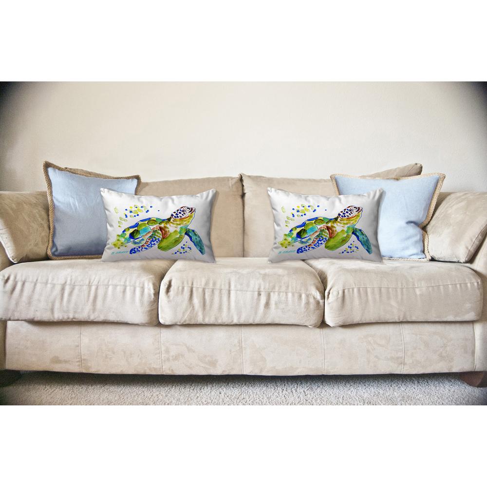 Baby Sea Turtle 11x14 Small No Cord Pillow