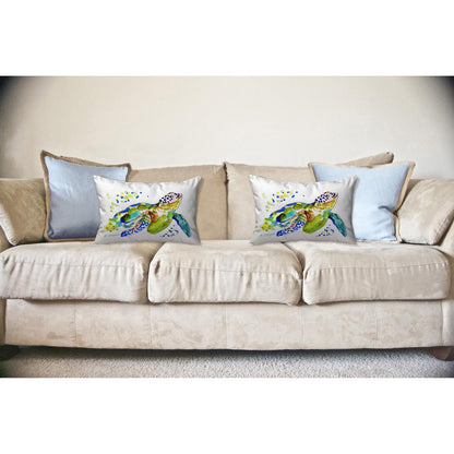 Baby Sea Turtle 11x14 Small No Cord Pillow