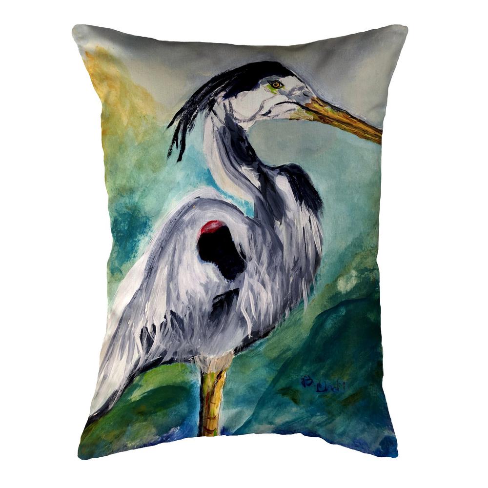 Betsy's Blue Heron 11x14 Small No Cord Pillow