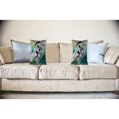 Betsy's Blue Heron 11x14 Small No Cord Pillow