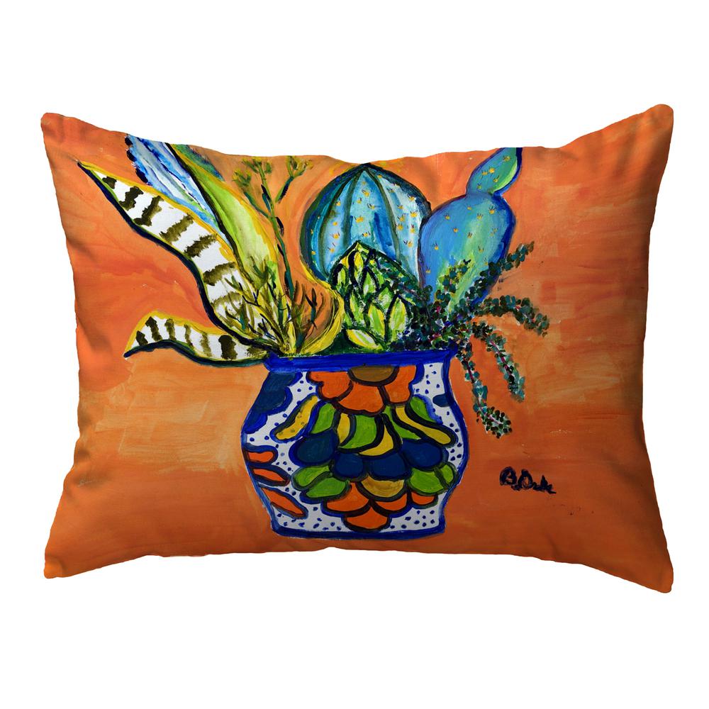 Cactus in Pot Small Noncorded Pillow 11x14