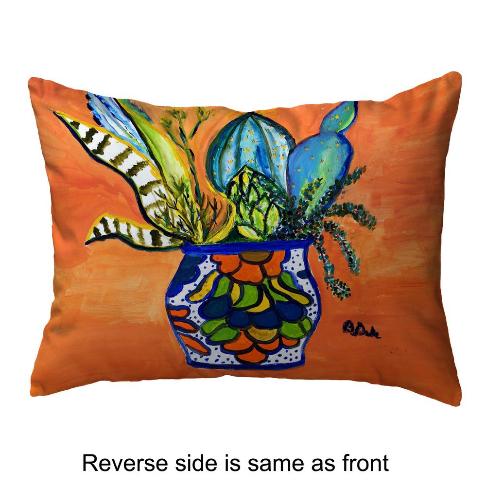 Cactus in Pot Small Noncorded Pillow 11x14
