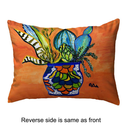 Cactus in Pot Small Noncorded Pillow 11x14