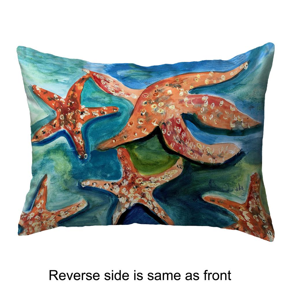 Swimming Starfish Small Noncorded Pillow 11x14