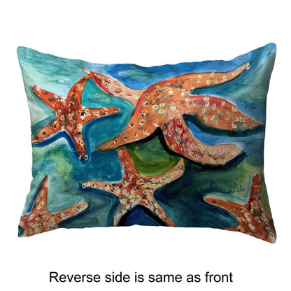 Swimming Starfish Small Noncorded Pillow 11x14