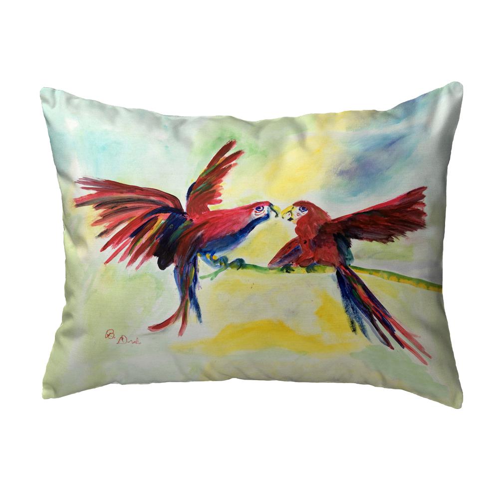 Parrot Gossip Small Noncorded Pillow 11x14