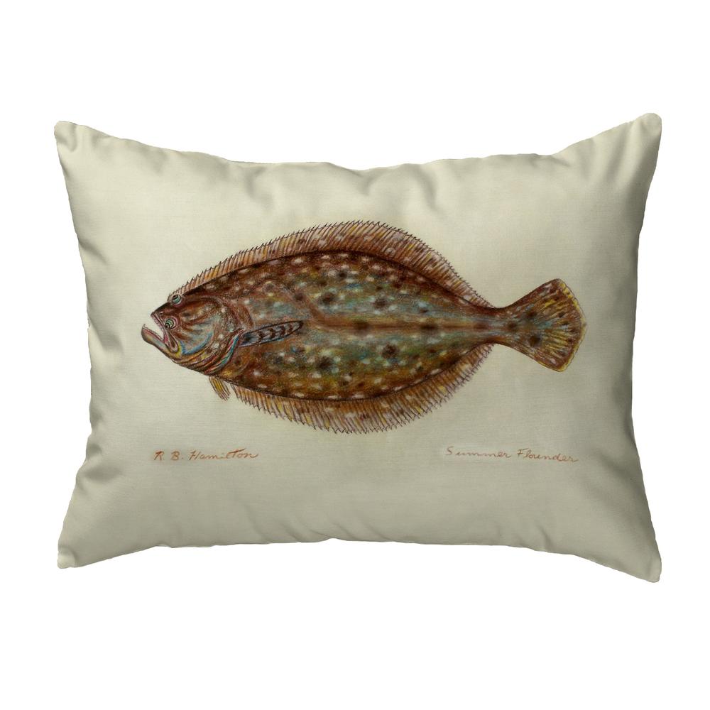 Flounder Left Large Noncorded Pillow