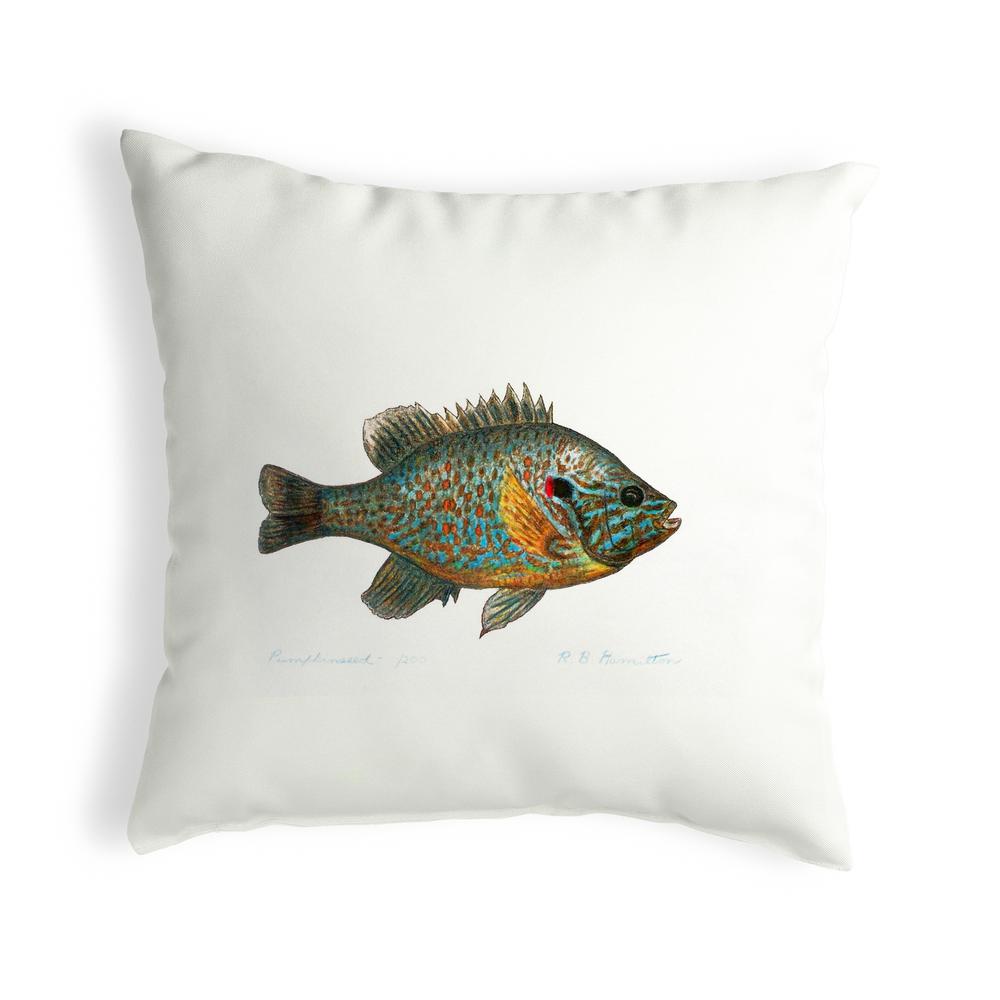 Pumpkinseed Fish Large Noncorded Pillow