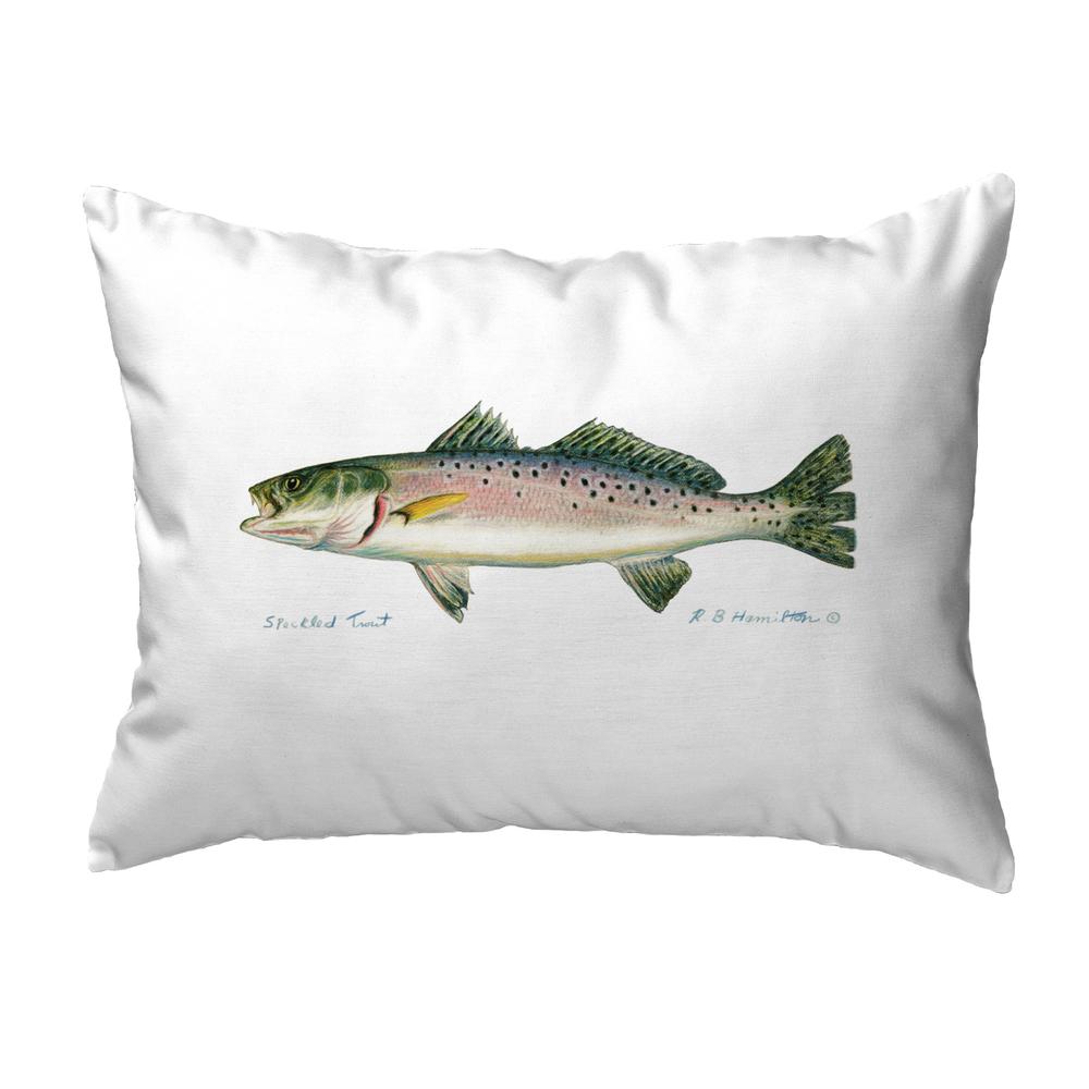 Speckled Trout Left Large Noncorded Pillow