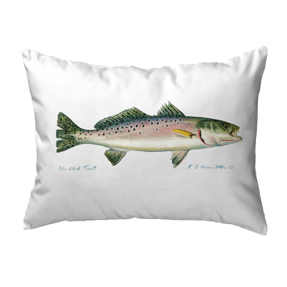 Speckled Trout Right Large Noncorded Pillow
