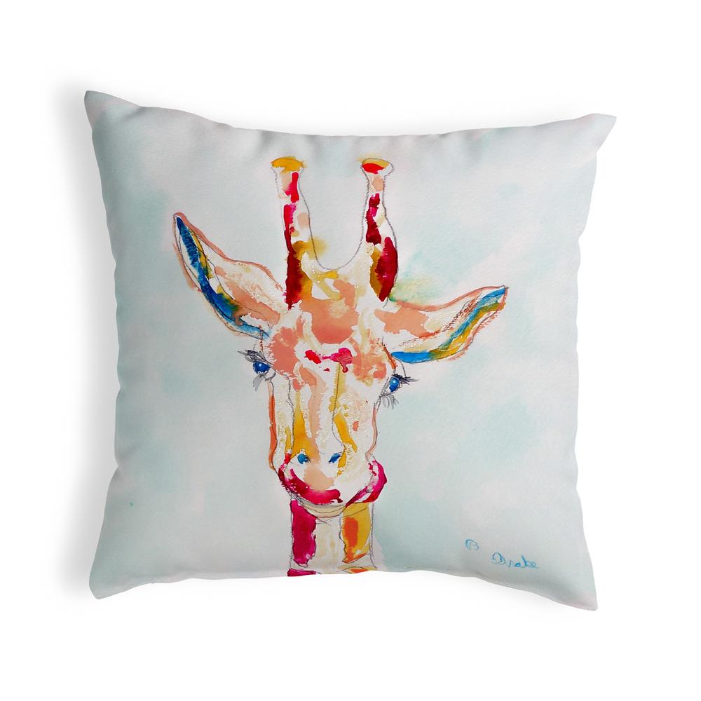Giraffe No Cord Pillow 18x18