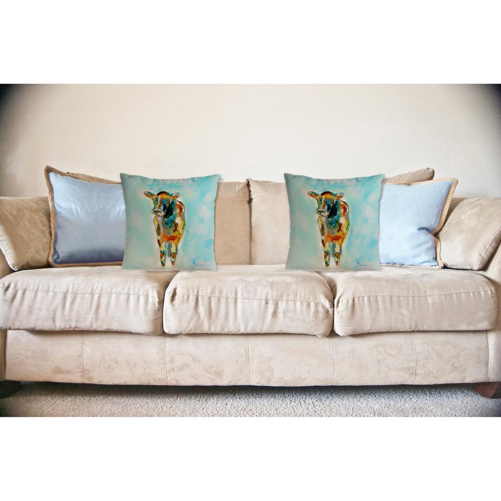 Betsy's Cow No Cord Pillow 18x18
