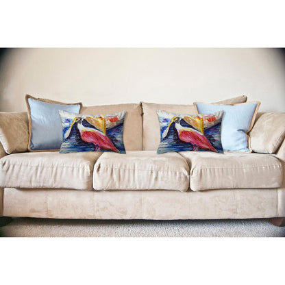 Spoonbill No Cord Pillow 16x20