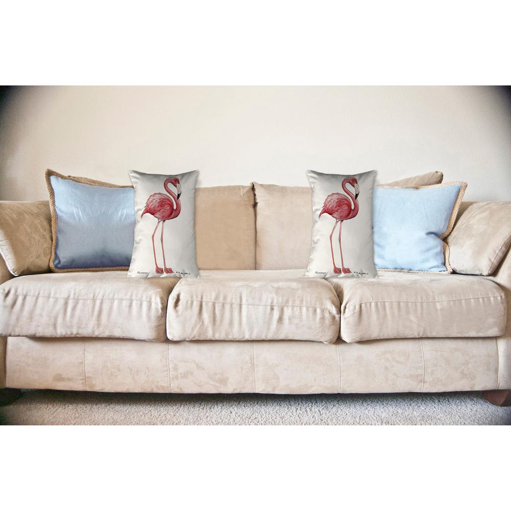 Flamingo Noncorded Pillow 16x20