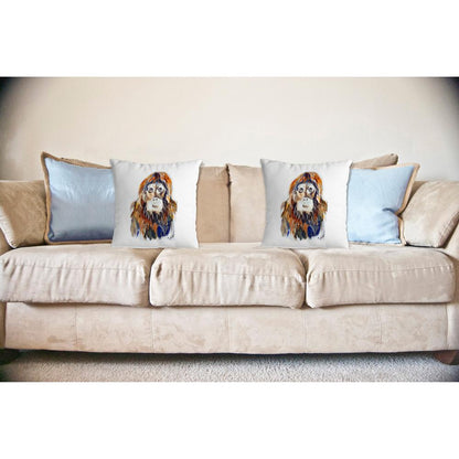 Orangutan No Cord Pillow 18x18