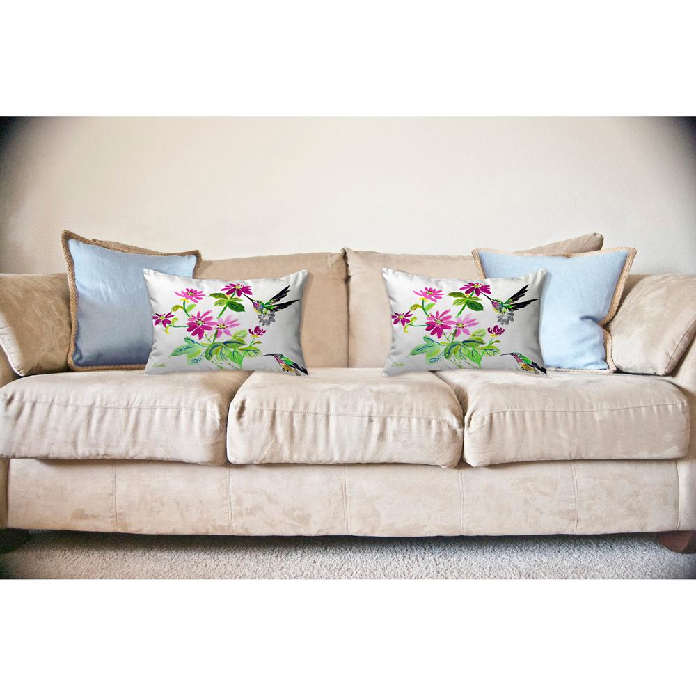 Ruby Throat Noncorded Indoor/Outdoor Pillow 16x20