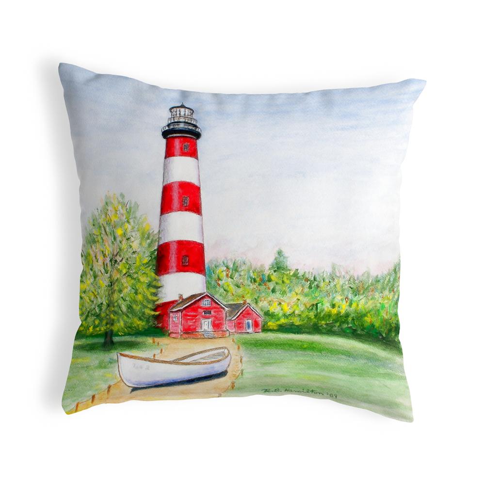 Chincoteague Lighthouse VA No Cord Pillow 18x18